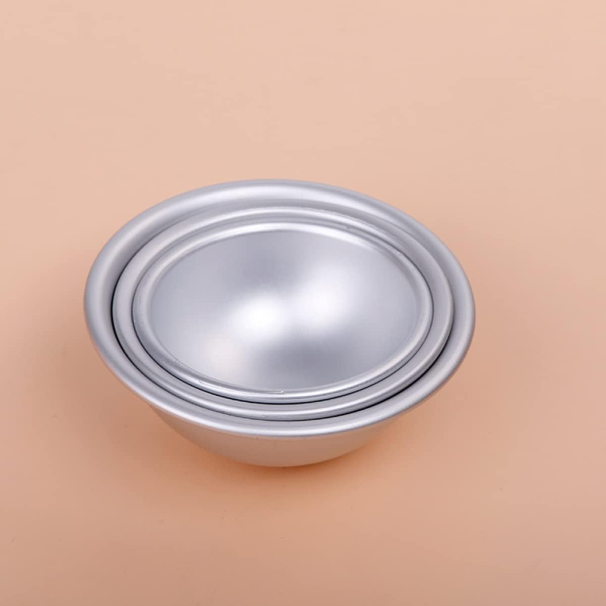 MAGICLULU 12Pcs DIY Metal Bath Bomb Molds Bath Salt Molds Handmade Soap Boys and Girls Bombs Making Kit image number 2