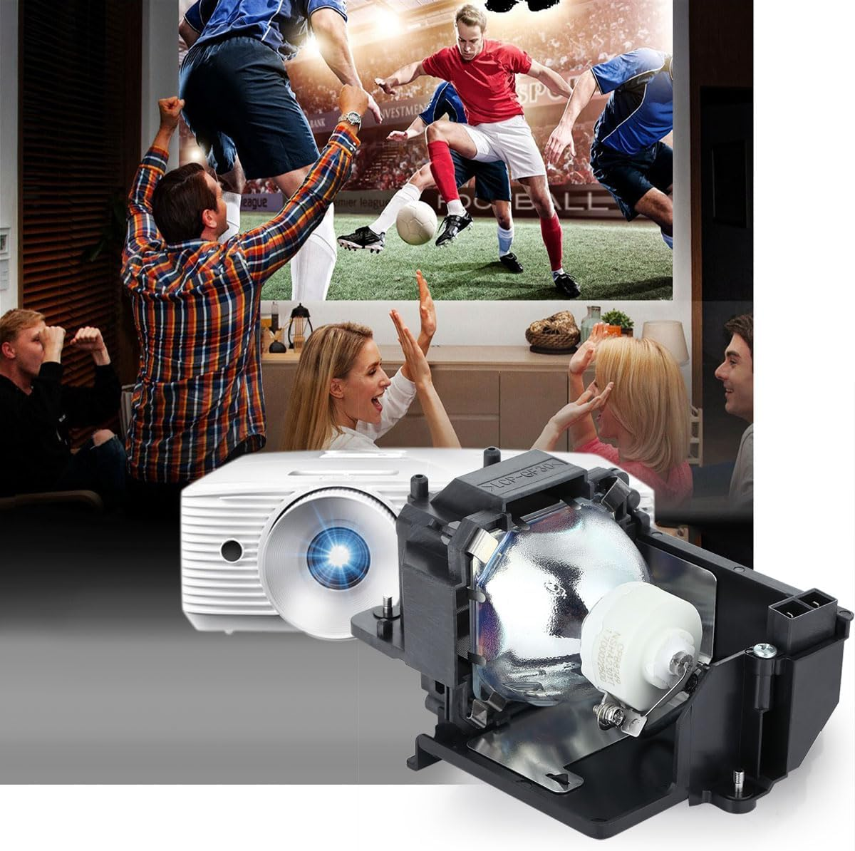 Aimdio NP32LP Projector Replacement Lamp for NEC NP-UM301W NP-UM301X NP-UM301WG Np-Um301Wi NP-UM301XG Np-Um301Xi UM301WG UM301W UM301X Um301Wi UM301XG Um301Xi Projector Lamp image number 2