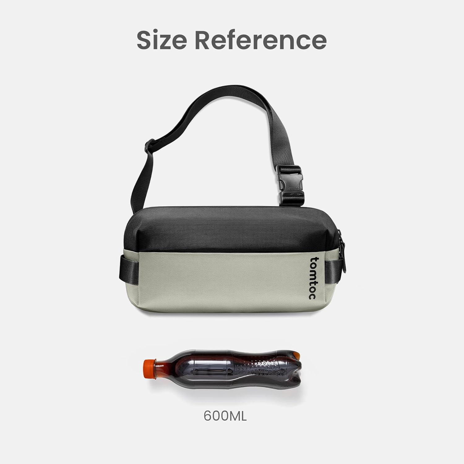 Tomtoc Compact EDC Sling Bag, Minimalist Chest Shoulder Crossbody Sling Backpack for Men and Women, Lightweight Everyday Carry Bag for Tactical, Travel, Work, Gym, Sport image number 6