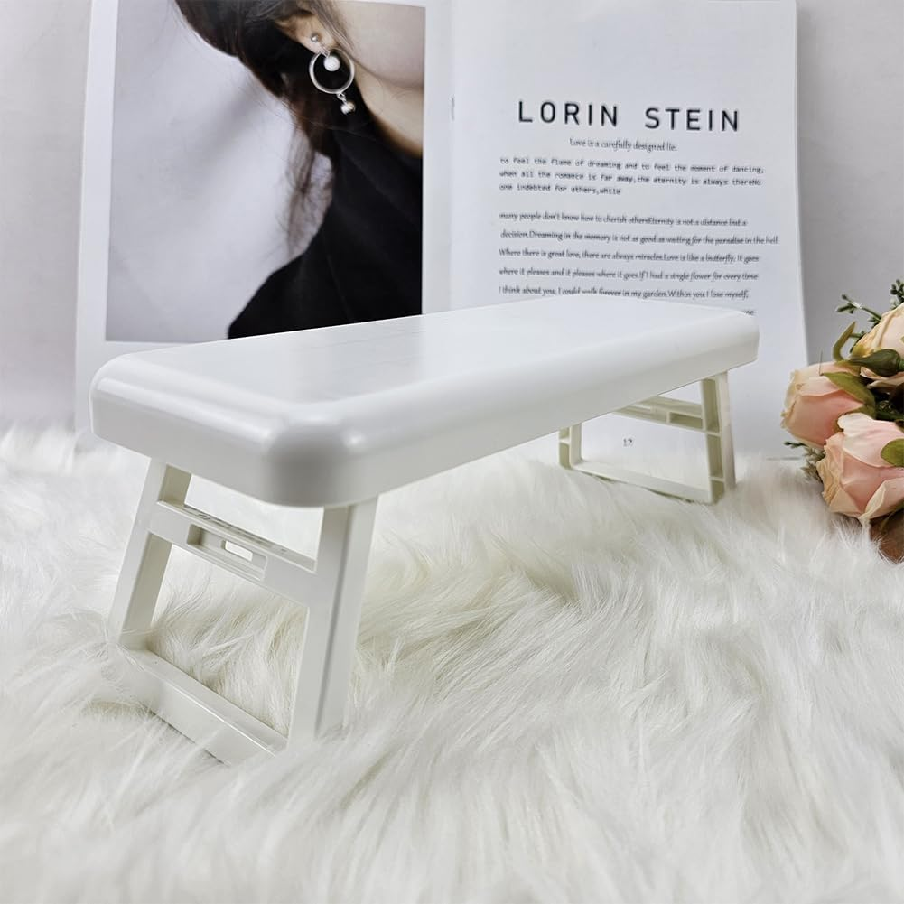 Helweet Nail Arm Rest Cushion, Nail Hand Cushion, Manicure Hand Rest, Nail Cushion Cushion, Nail Studio Cushion, for Manicure Salon, Hand Care, Reduce Hand Pressure, 27.9 X 10.5 Cm (White) image number 4