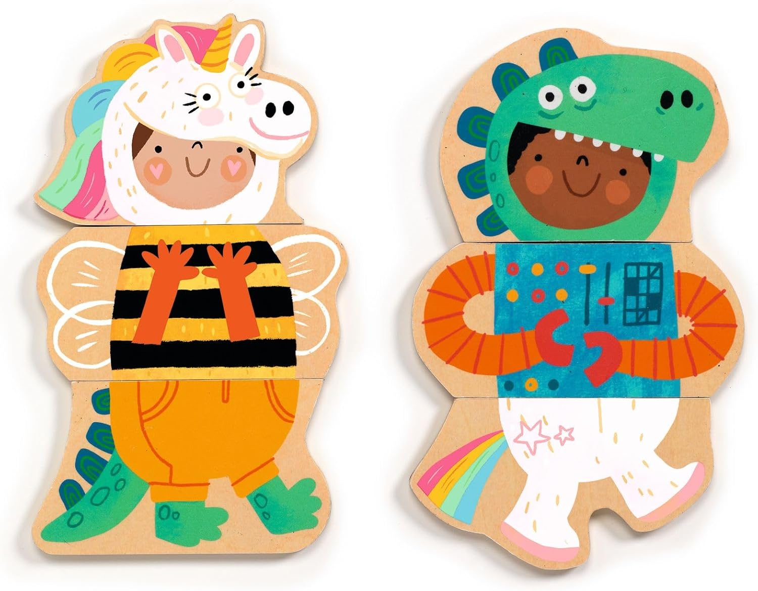 Djeco DJ03128 Wooden Magnetic Fancy-Up Set image number 2