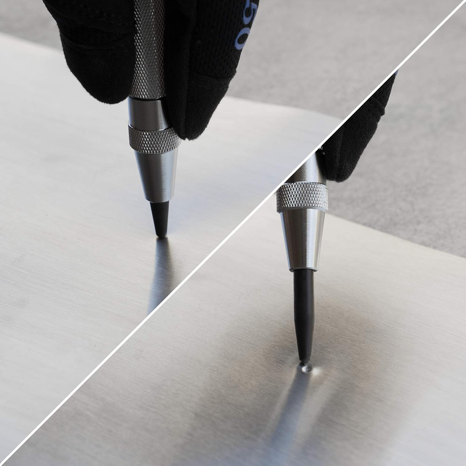 NEIKO 02639A 6-Inch Automatic Center Hole Punch with Adjustable One-Handed Spring Impact, Chrome-Plated Shank, and Premium S2 Steel Tip image number 2