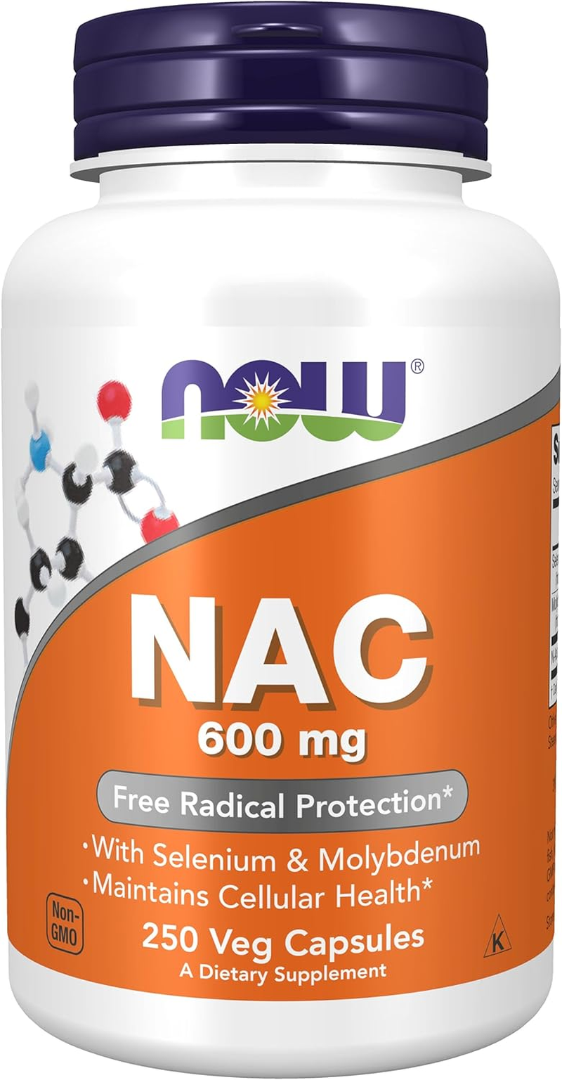 NOW Foods Nac-Acetyl Cysteine 600Mg, 500Vcaps (250X2) image number 2