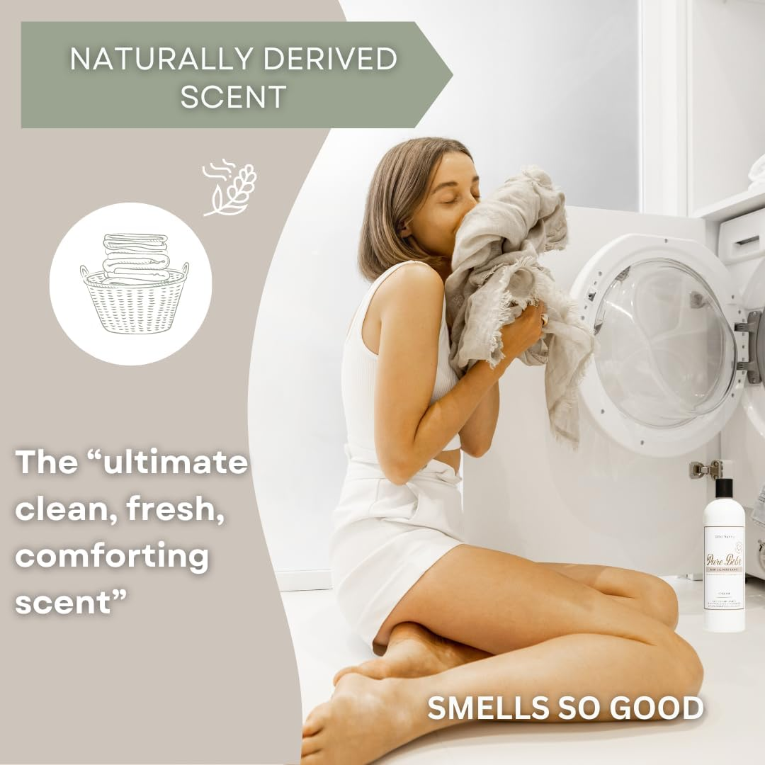 Bon Savvy Pure B&eacute;b&eacute; Baby Laundry Detergent, Premium Clean, Baby Detergent Laundry, Extra Care to Calm & Soothe, Australian Made Baby Laundry Liquid, Luxe Comfort, Chemical Free Concentrated 3X