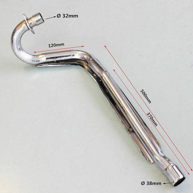 TDR 38Mm Big Bore Exhaust Muffler Pipe Aluminium Dirt Pit Bike CRF50 Style Thumpstar Atomik Pitpro SSR SDG DHZ Mounting Clamps Gasket image number 3
