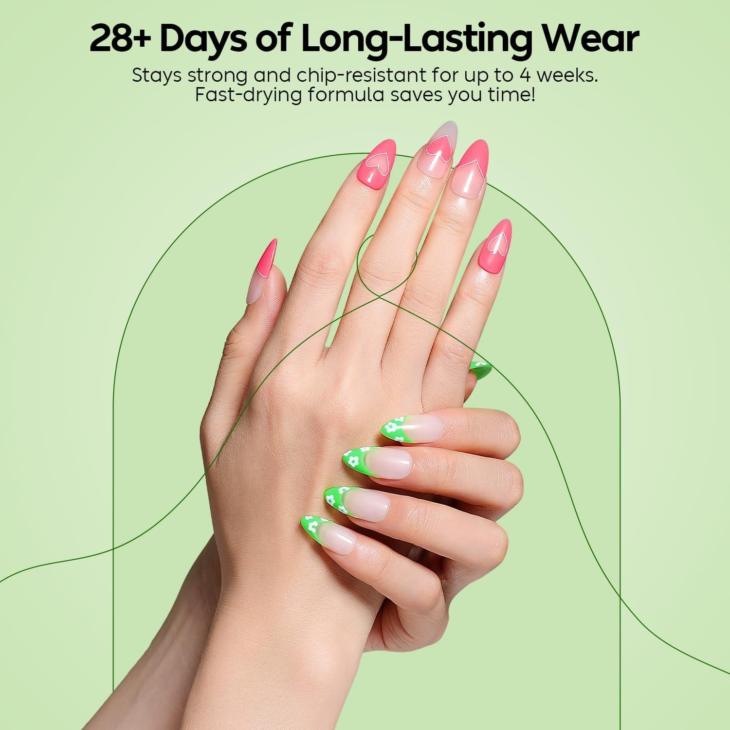 Luxbon 7 in 1 Builder Base Colour Gel Nail Polish Set, 6 Colours Nail Extension Enhancement Nude Gel Polish Pink Peach Nail Polish for Nails UV LED Soak off Nail Art Design Gifts for Women Kit 002 image number 5