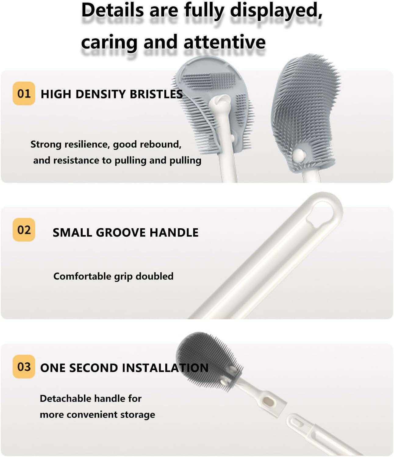 Travel Baby Bottle Brush Set with Portable Silicone Bottle Brush Nipple Cleaner Brush Straw Brush Soap Dispenser and Bottle Drying Rack image number 4