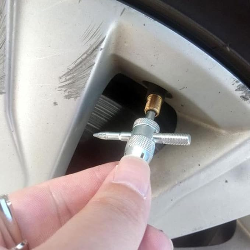 A/CHVAC Air Conditioner Dual Heads Valve Stemcore Remover Tool,7Pcs A/C Air Conditioner Valve Core Remover Tool Valve Stem Removaltool,Single and Dualheads Air Conditioningvalvecore Remover Tool image number 2