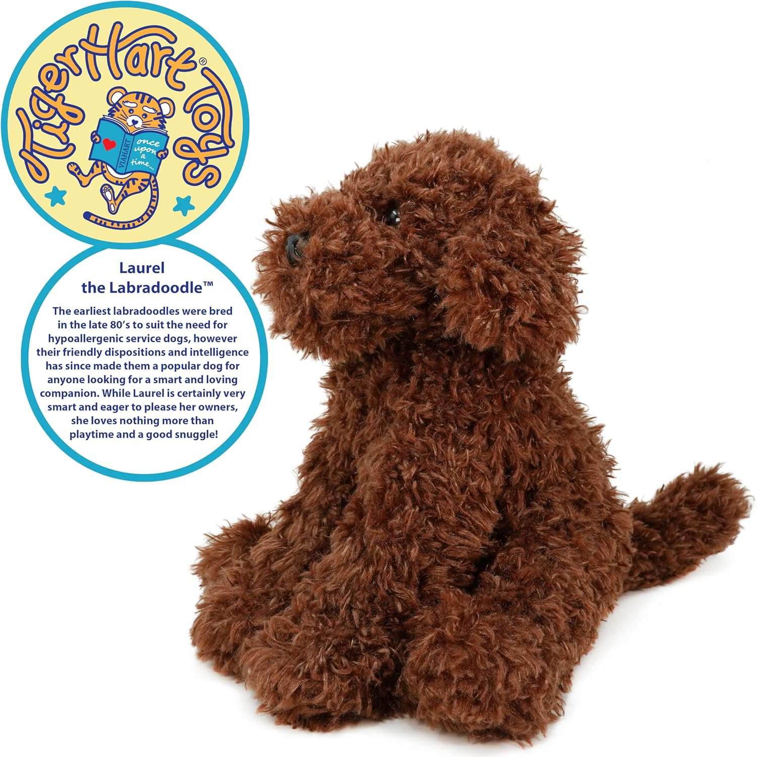 Laurel the Labradoodle - 12 Inch Stuffed Animal Plush image number 1