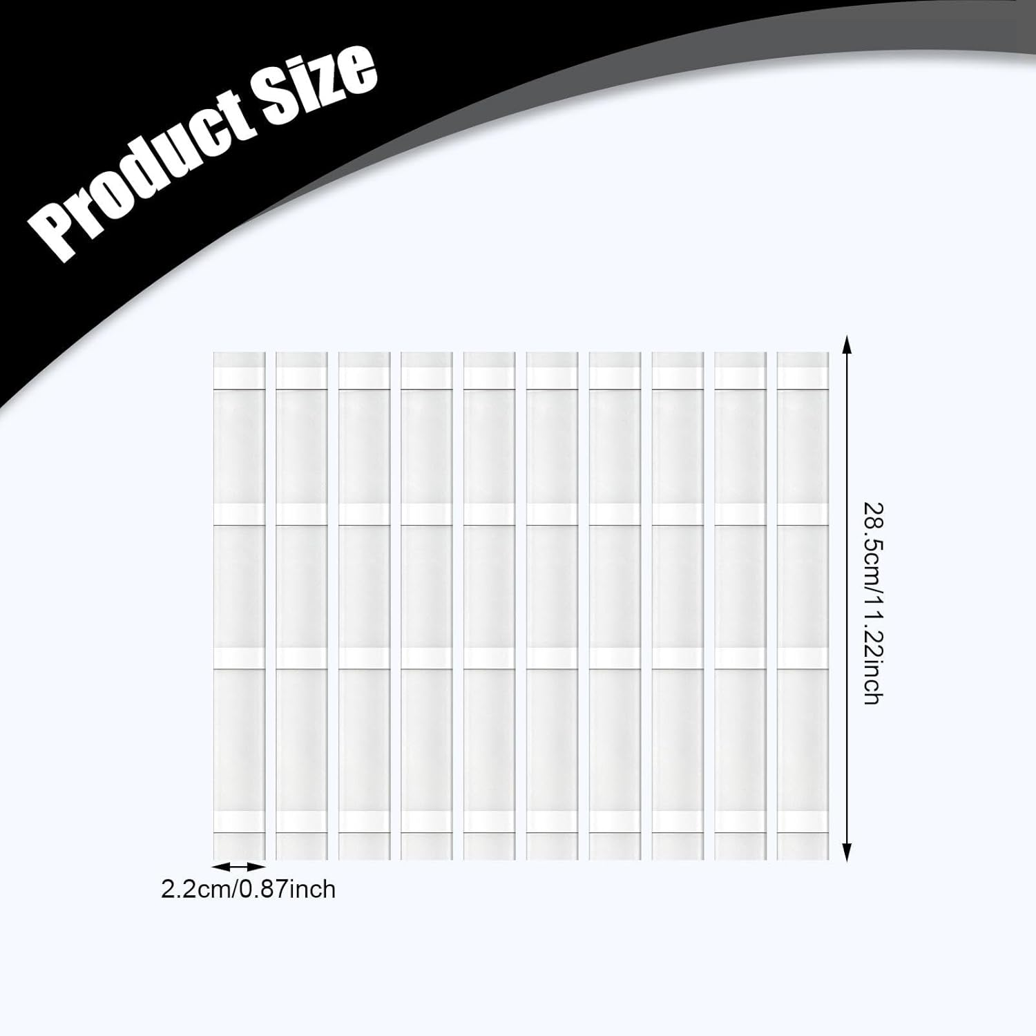 Frediuo Thermal Glue Strips Hot Melt Adhesion Binding Machine Supplies Office Thermal Binding for Contracts Drawings Documents Cards, 10Pcs 28.5X2.2Cm