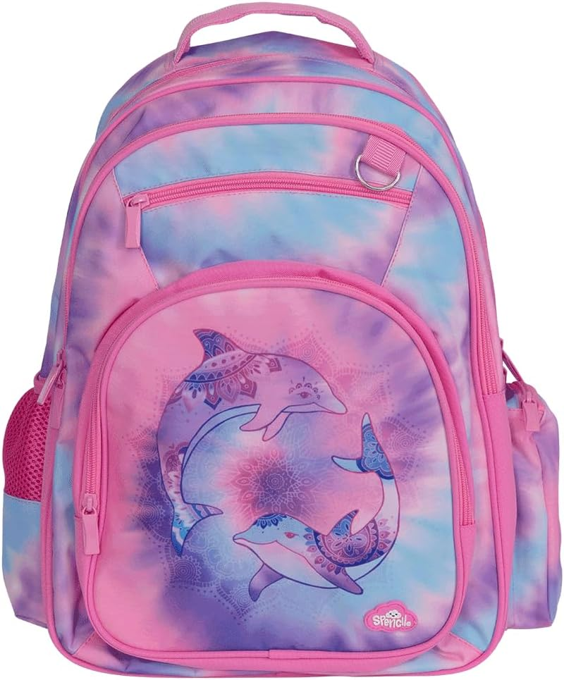 Kids Backpack - Tie Dye Splash Dolphin | Kids School Bag | Austrailia'S Favourite Schoolbag image number 3