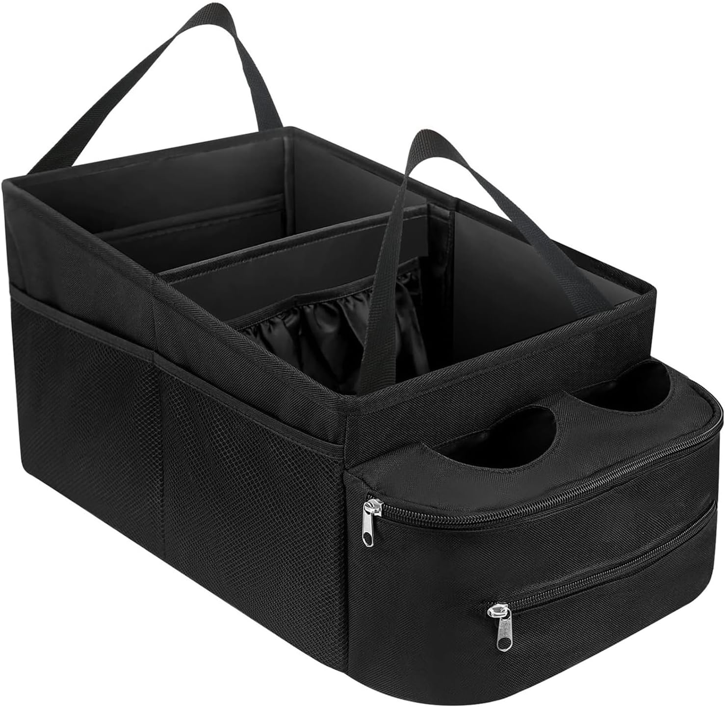 Car Seat Storage Organizer,Car Organizer Backseat,Passenger Seat Storage Box,Foldable Car Seat Organizer,Nonslip Backseat Car Organizer,Waterproof Passenger Seat Organizer for Cars Vans image number 4