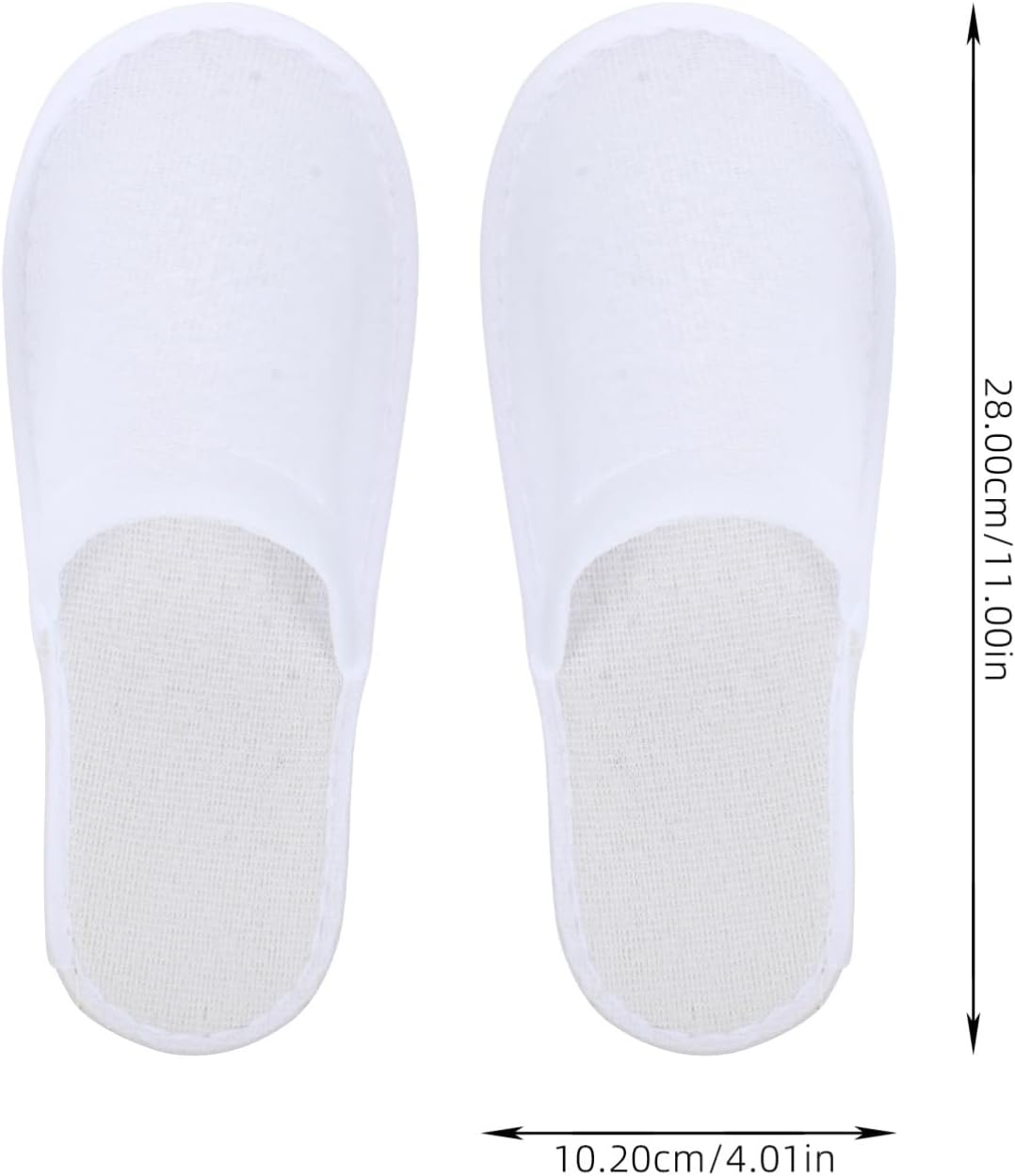 Vaguelly 24Pairs Women Men Hairdressing Slippers White Skid-Resistant Salon Light Portable