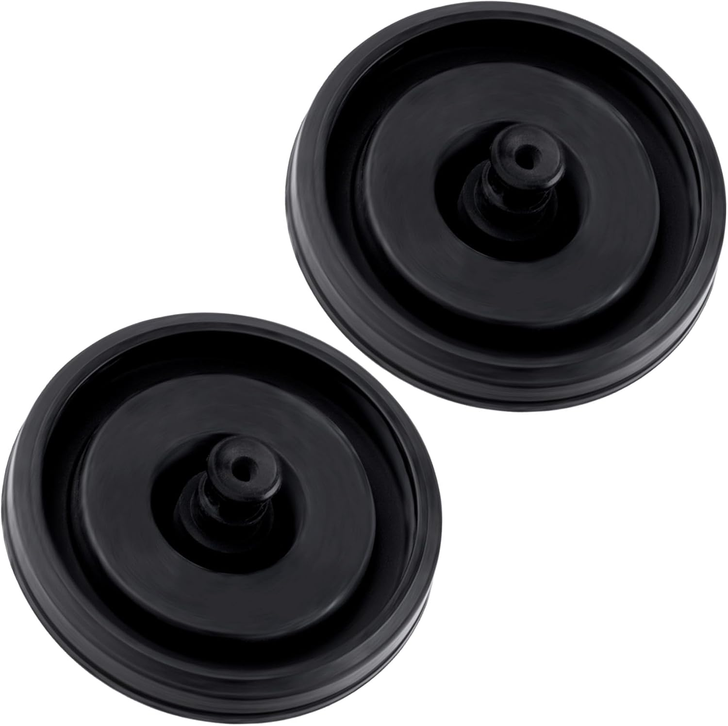 2 Pcs Black Toilet Fill Valve Seal Replacement Part, Rubber Toilet Parts inside Tank Kit, Flush Valve Seal for Fluidmaster 200, 747 and 400 Models Toilet Fill Valve image number 1