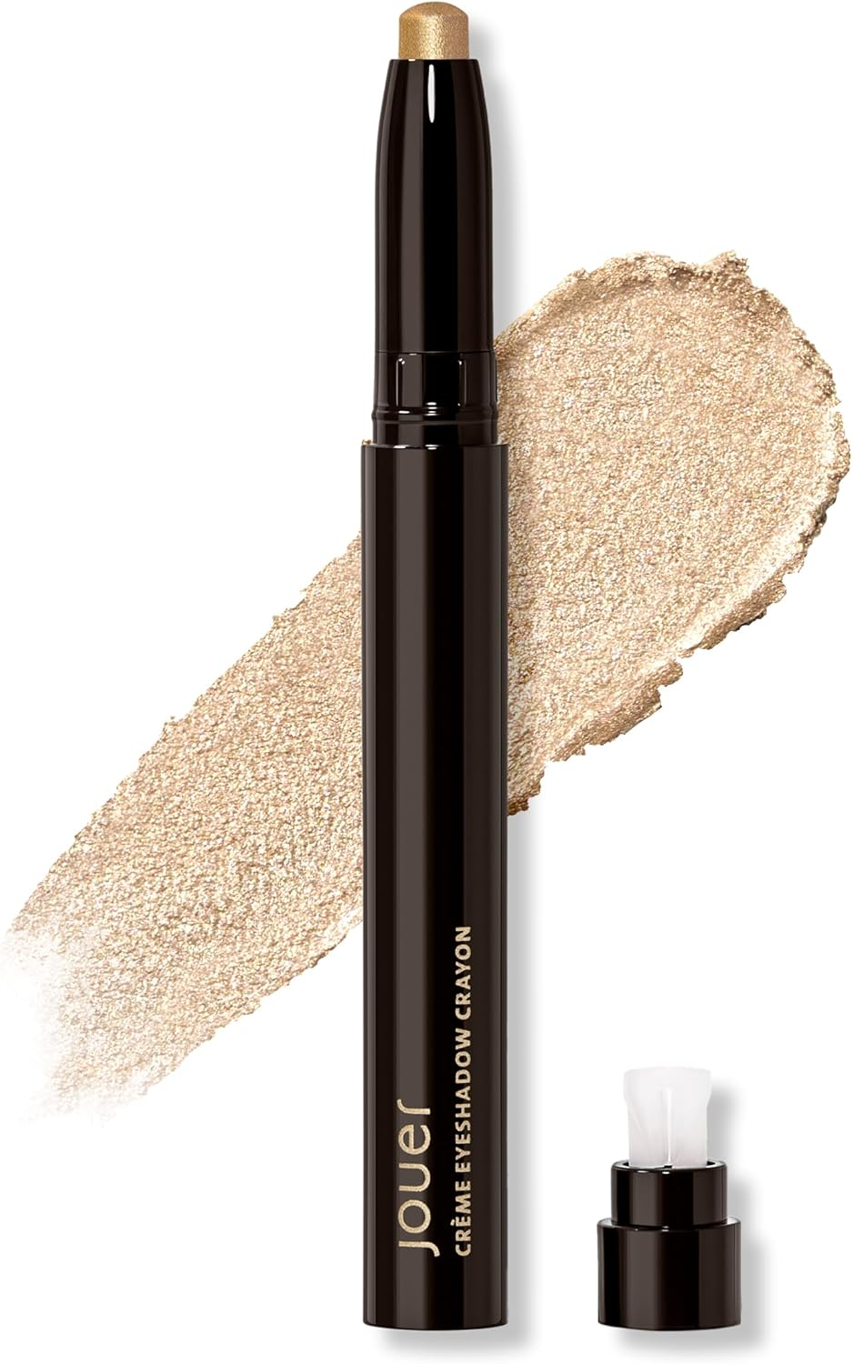 Jouer Creme Eyeshadow Crayon - Built-In Sharpener - Dermatologist Tested - Waterproof, Fast Drying & Crease Resistant Formula - Paraben, Gluten & Cruelty Free