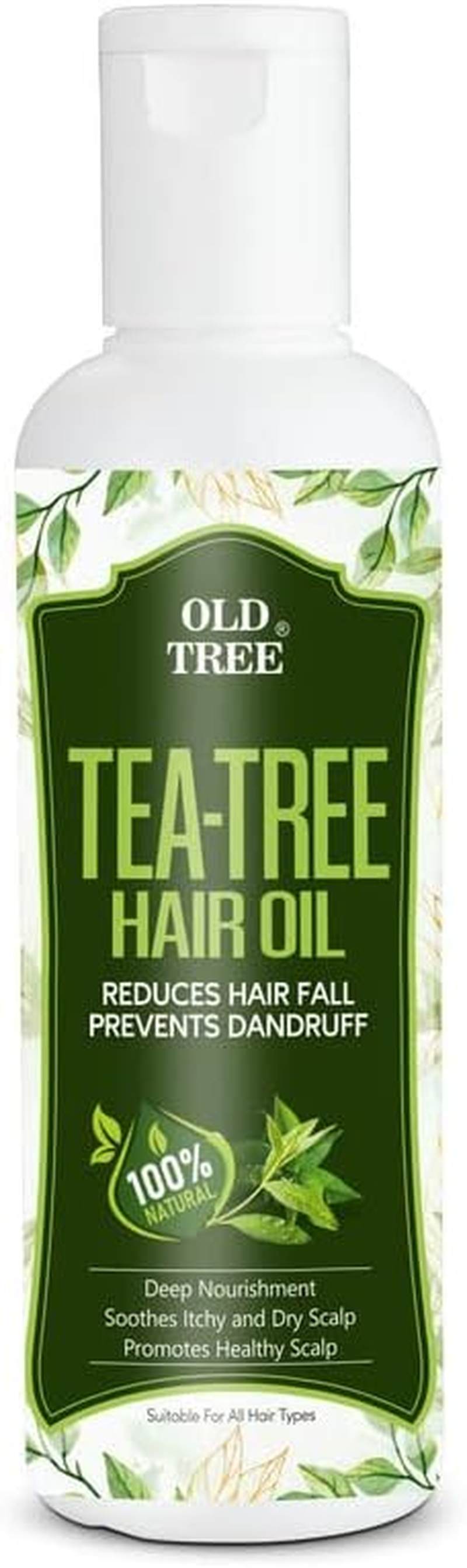 Old Tree Tea Tree Hair Oil 100% Natural,100Ml image number 3