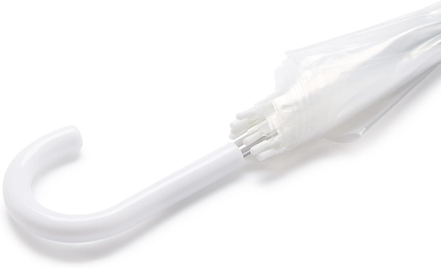 Amazon Basics Compact Clear Travel Umbrella 88Cm - Windproof - Lightweight Folding with Automatic Open Close image number 3