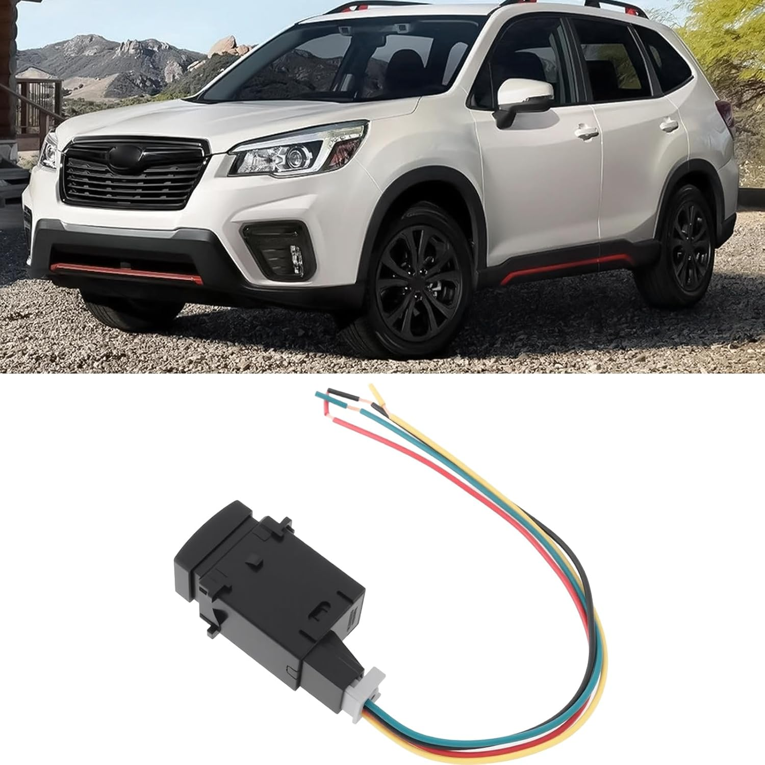 SING F LTD LED Light Bar Dashboard Switch Button with Wire Harness Compatible with Subaru 2016-2025 image number 1
