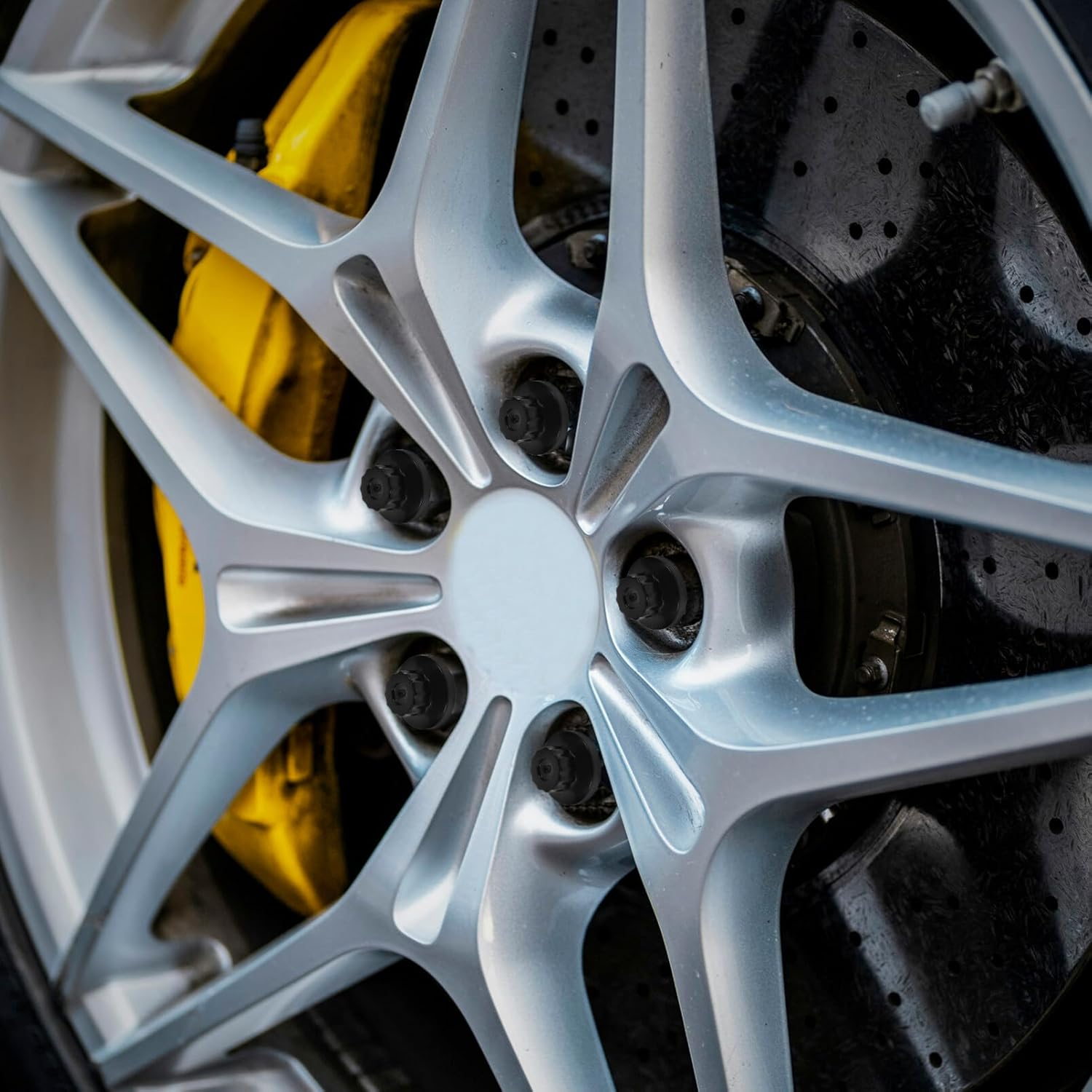 MUCKLILY 5Pcs Car Wheel Lug Nuts Replacement Decorative Tire Nuts for Vehicle Modification Easy Installation Automotive Accessories Compatible Standard Wheels image number 6