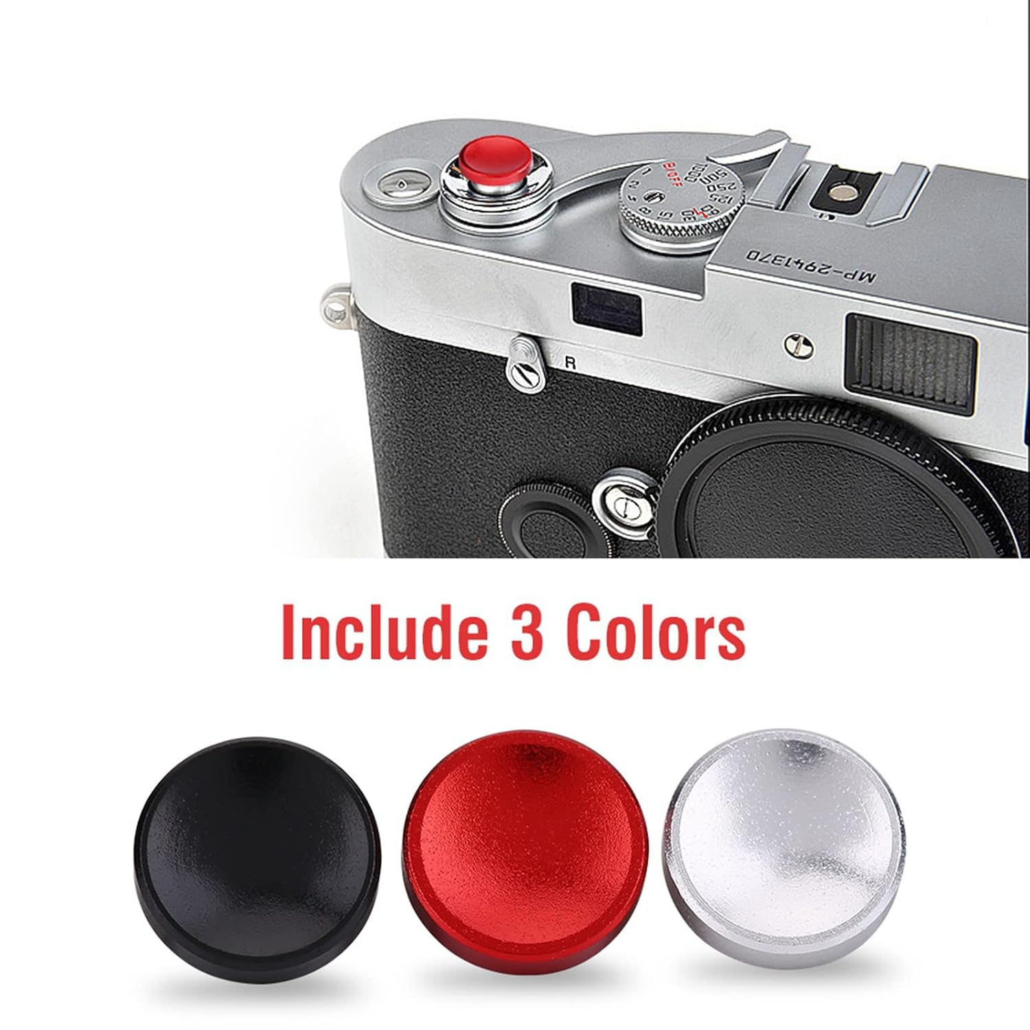 Fafeicy 3Pcs Aluminum Alloy Camera Shutter Buttons, Universal Concave Release Buttons for DSLR Mirrorless Cameras, Improved Grip & Control image number 5