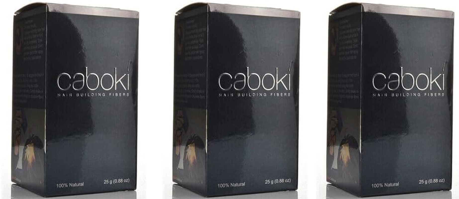 Osking Hair Building Fiber, Concealer Refill Use for Regrowth & All Other Hair Fiber Etc. (Black 25+25+25G) Pack of 3