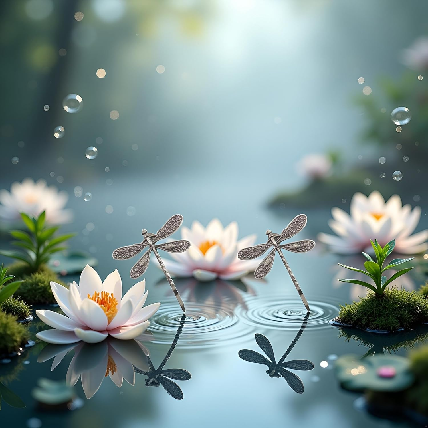 2 Pcs Silver Dragonfly Hair Clip, Pins Hairpins French Barrette Bridal Headdress Wedding Retro Antique Silver Hair Styling Pins,Hair Accessories image number 5