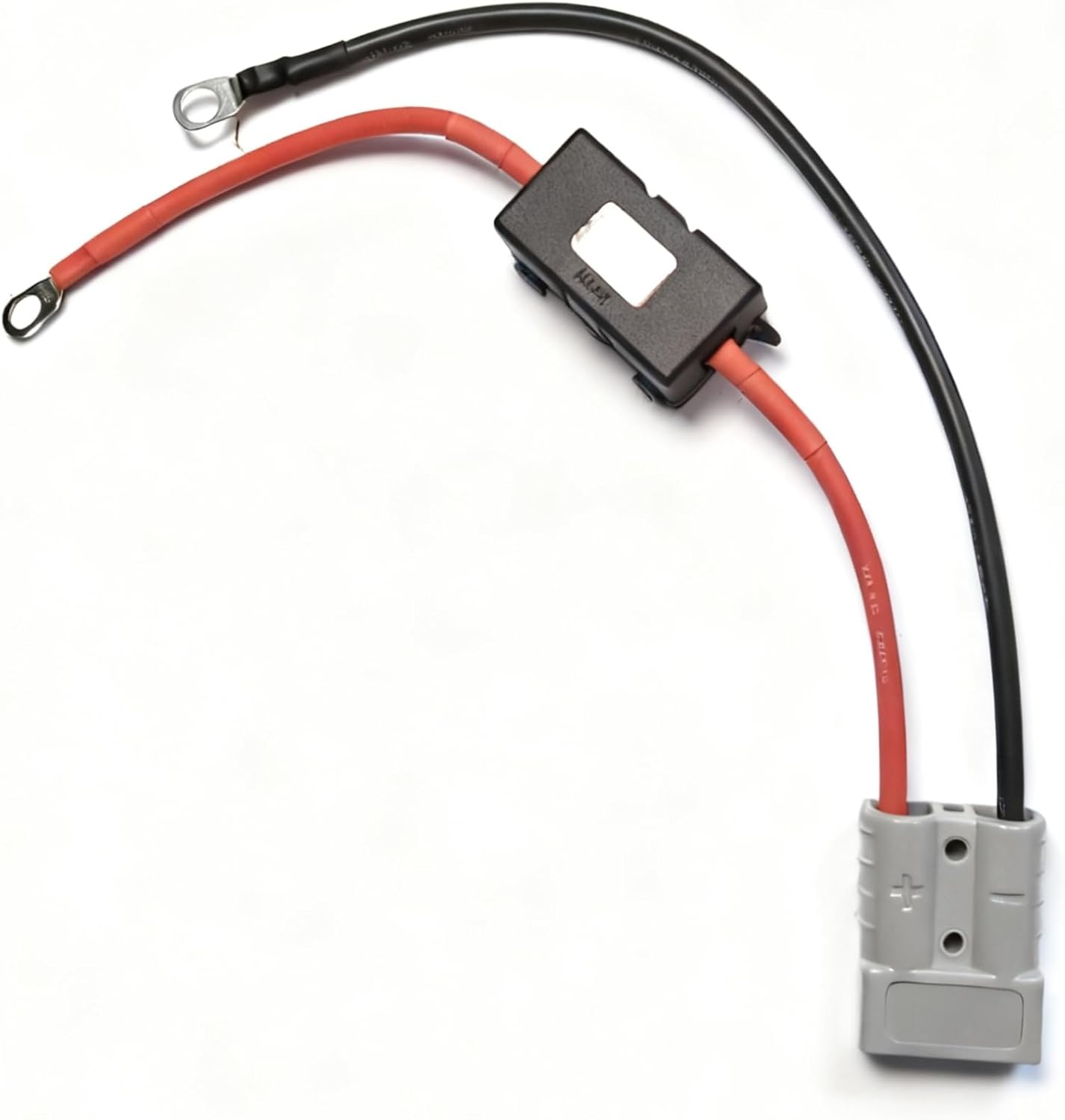 50A Anderson Plug with 30Cm 10AWG Cable, O-Ring Terminals, Midi Fuse Kit 50A Midi Fuse Holder with Inspection Window Heavy Duty Wiring for Caravan, 4WD, Solar, Battery Charging 1ANDS+1MIDI (30Cm) image number 6