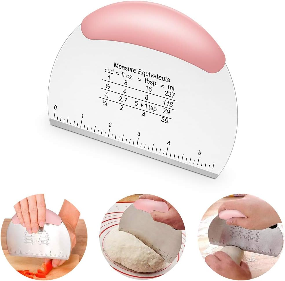 Pastry Cutter, Biscuit Cutter, Dough Scraper, Silicone Baking Mats, Stainless Steel Pastry Blender Set, Dough Cutter Biscuit Cutter Baking Pastry Mat Dough Blender Tools & Pastry Utensils (5 Pcs/Set) image number 4