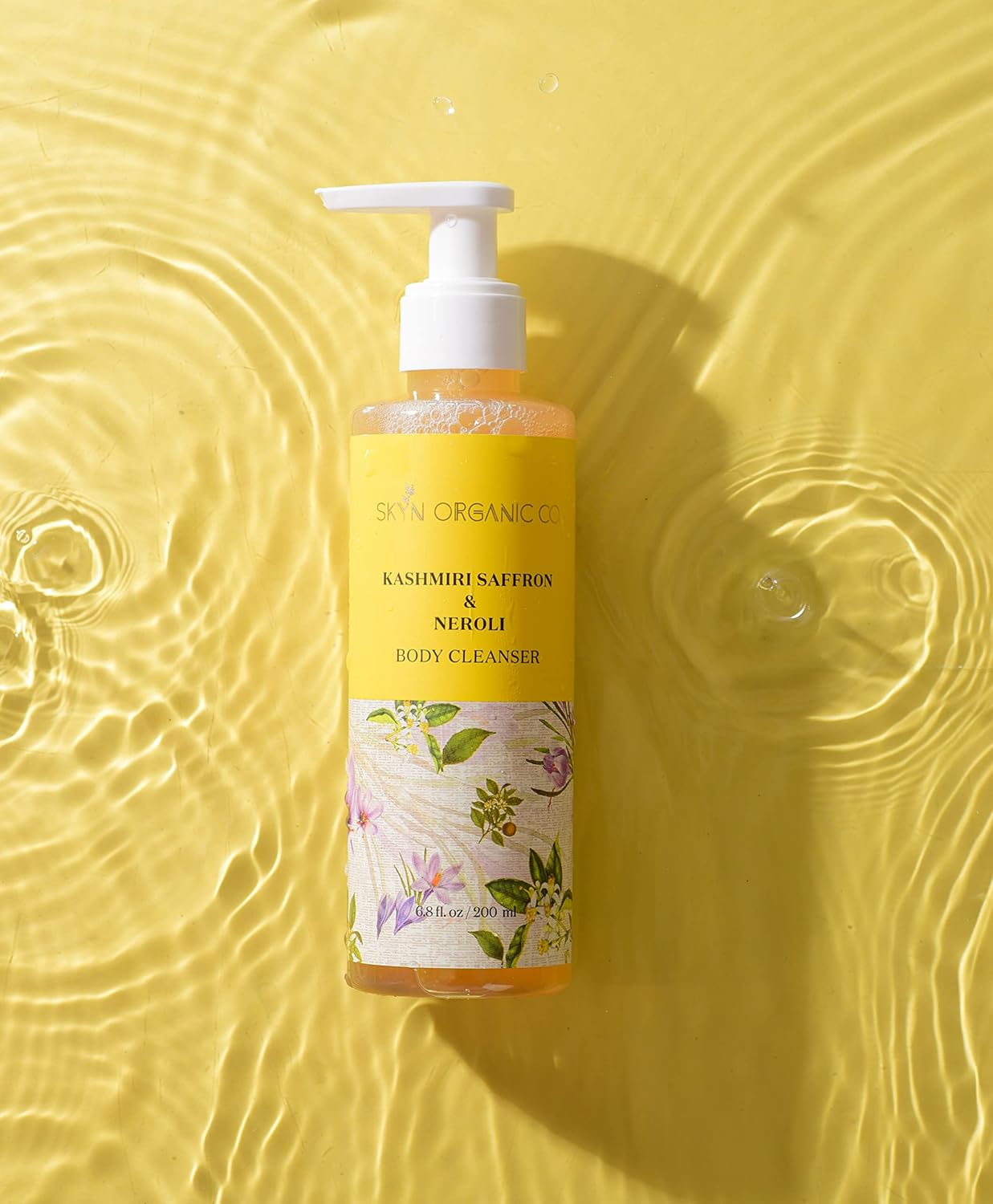 SKYN ORGANIC Co.Kashmiri Saffron and Neroli Body Cleanser Gentle Exfoliating Nourishing Body Wash Mild Cleanser Moisturizes Skin Balances Ph All Skin Type 200Ml image number 2