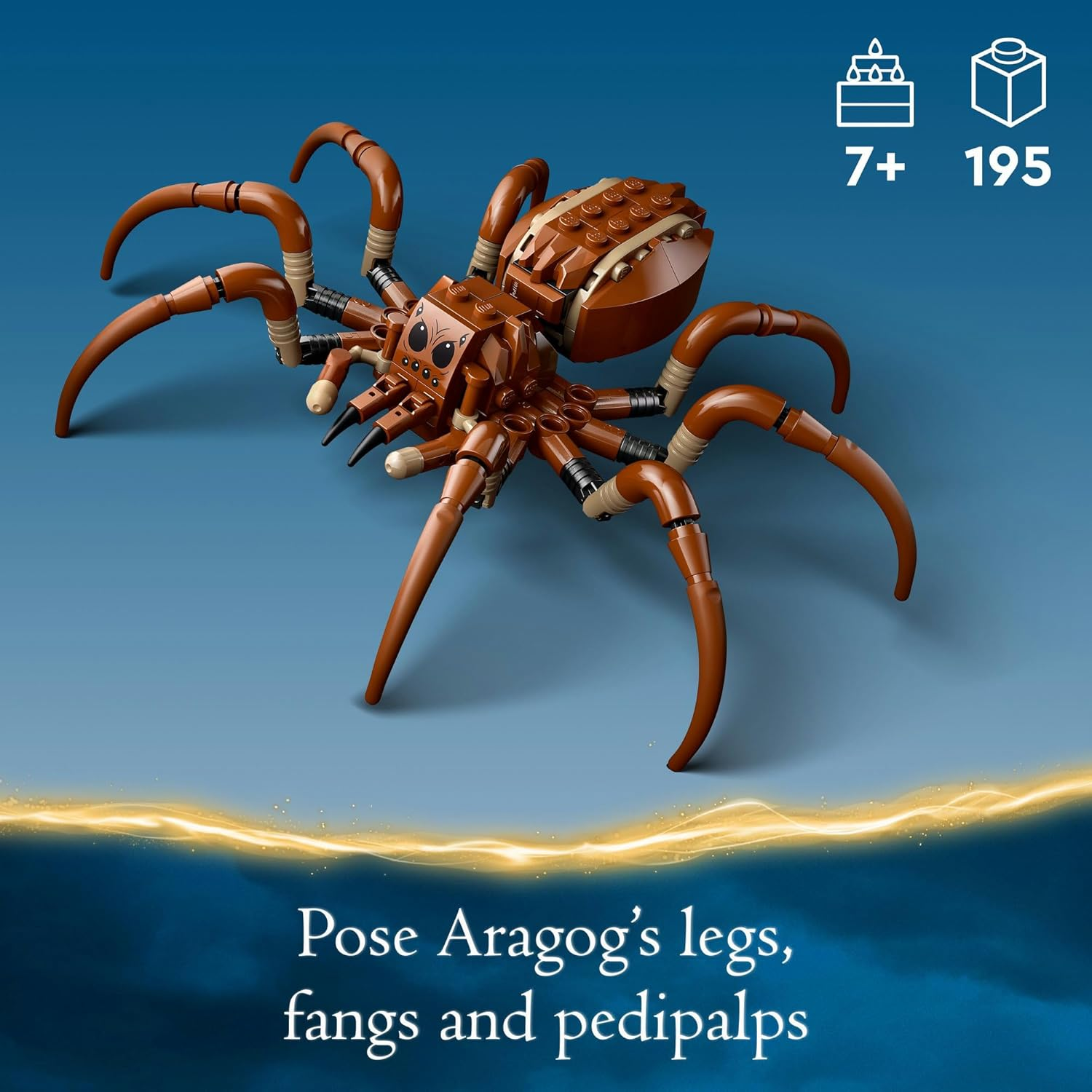 LEGO Harry Potter Aragog in the Forbidden Forest Set, Building Toy for 7+ Year Old Boys & Girls, with a Spider Figure & 2 Character Minifigures Incl. Ron Weasley, Wizarding World Kids' Toys 76434 image number 5