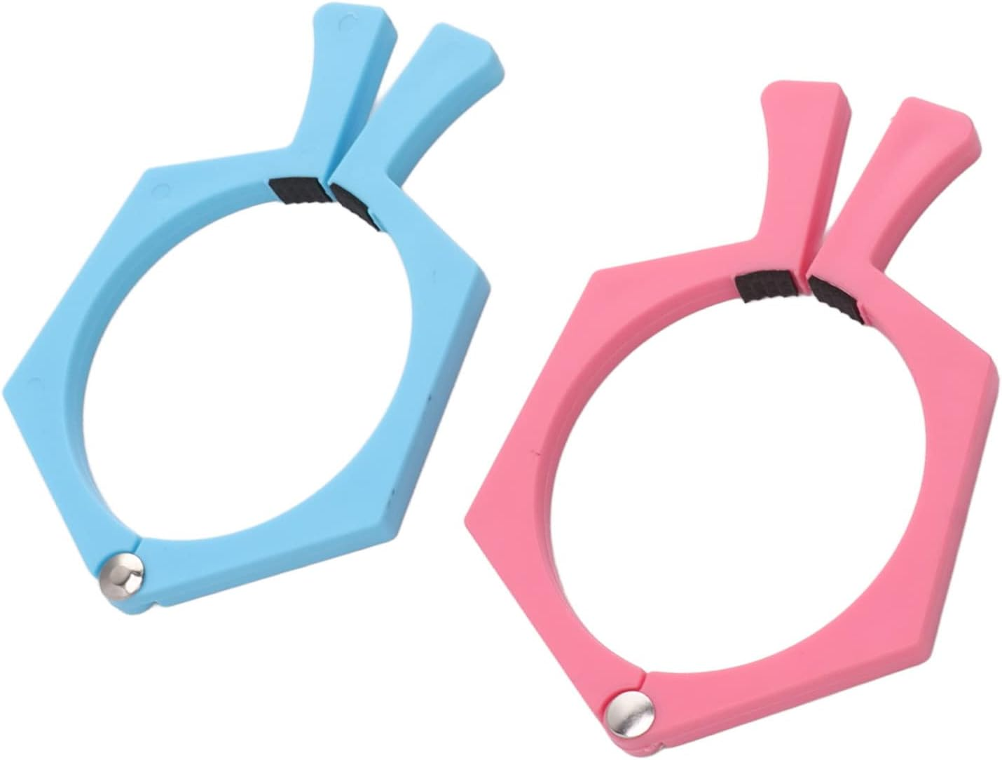 Sublimation Tumblers Pinch, Sublimation Cup Clamp Reduce Grip Strength Nonslip Silicone ABS for Heat Press Parts (And Blue) - Black And Grey image number 5