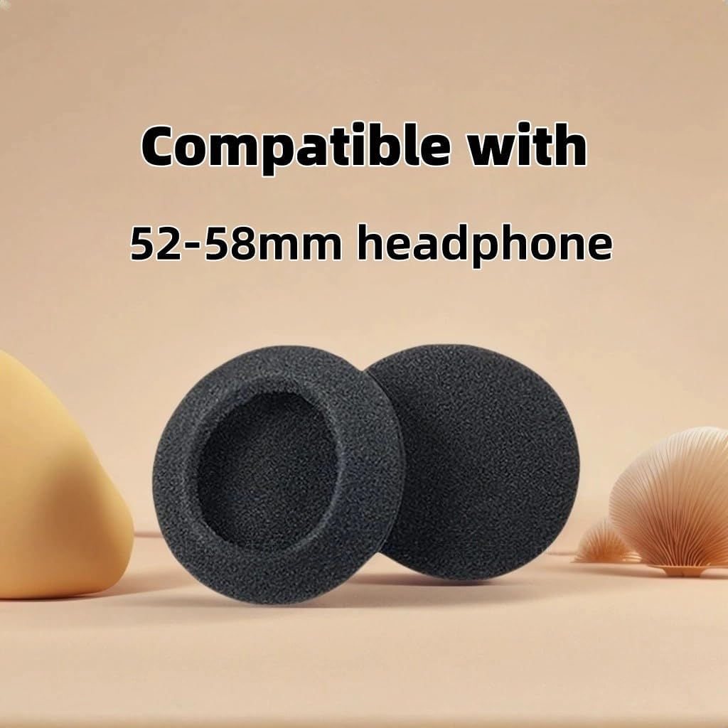 8 Pcs Headphone Ear Cushion, 55Mm Replacement Headphone Covers for Office Telephone, Gaming Headset, Sponge Ear Pads with Excellent Elasticity and Durability. image number 4