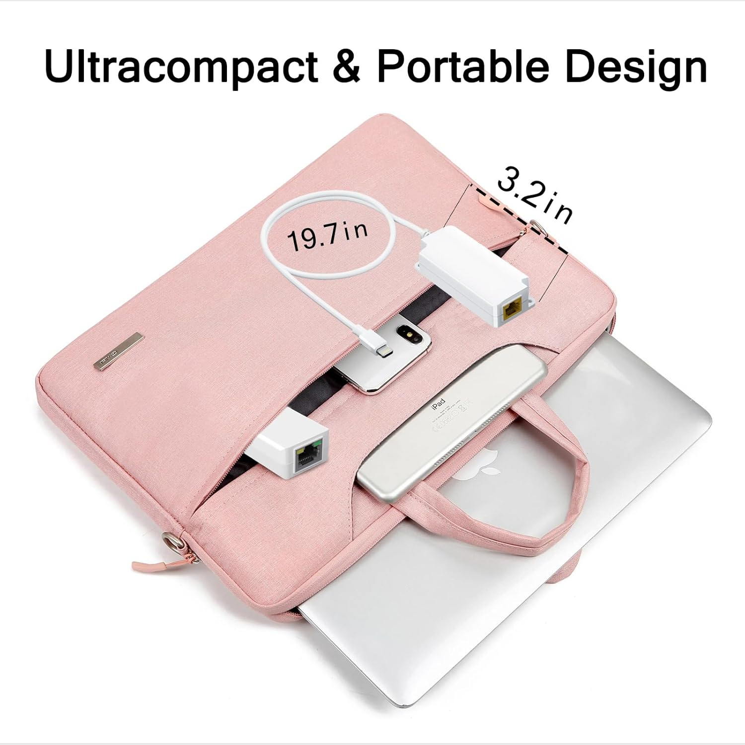 Gigabit Poe to USB C Converter for Smart Phone/Tablet, USB-C to Ethernet Adapter with 12.5W Charging, Power & Data 2-In-1 RJ45 Port to Type-C Adapter, 10/100/1000Mbps High Speed Plug & Play,Pt-Pgc-Af