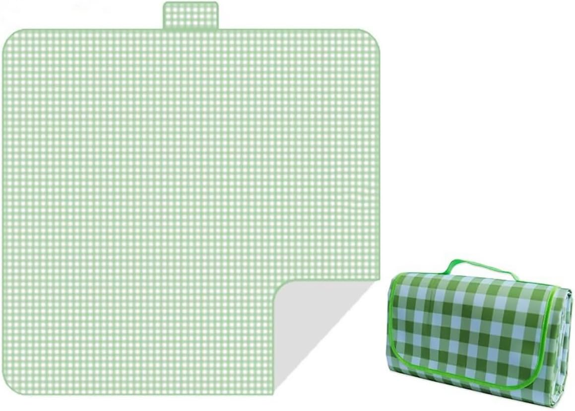 AIMALL Picnic Mat Waterproof Thickened Outdoor Beach Camping Mat, Portable & Damp-Proof with Carry Bag - 79"X79"