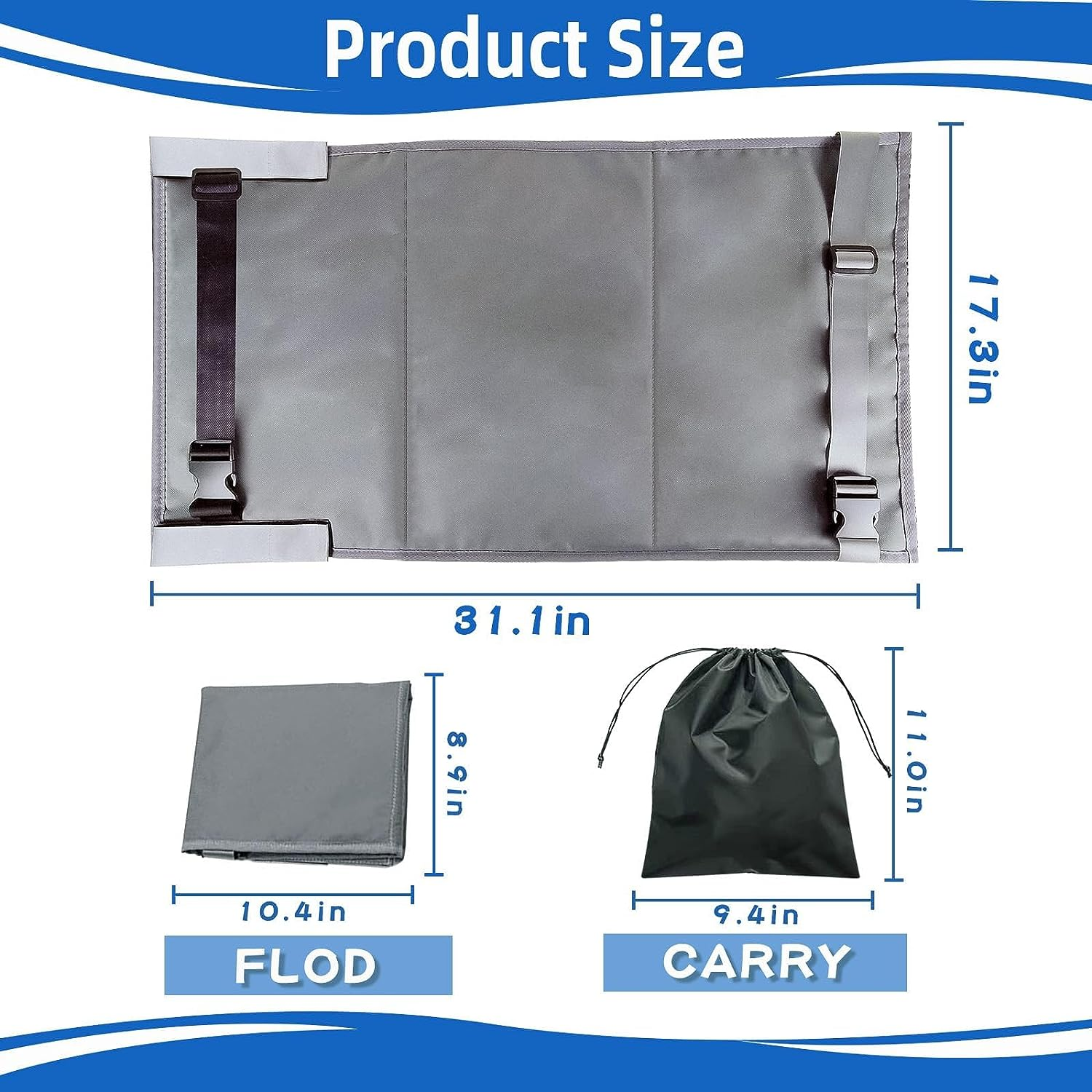 Toddler Airplane Footrest Airplane Seat Extender - Toddlers Portable Foot Rest Travel Bed Airplane Travel Accessories for Kids Hammock for Flights Leg Rest for Kids (Grey) image number 2