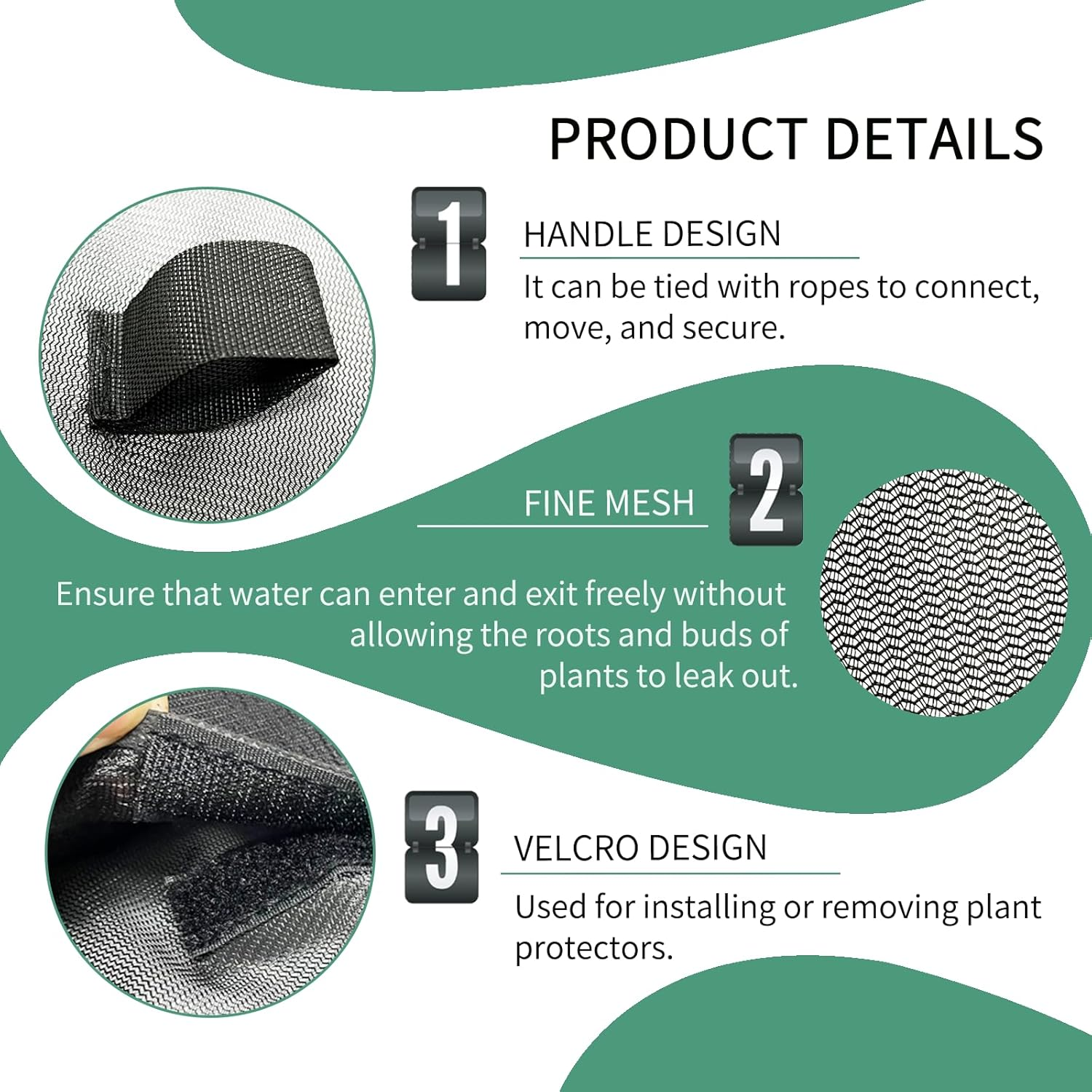 Floating Island Plant Protectors, Floating Plant Support Rings, and Fish Barriers Are Used to Protect Floating Island Plants in Ponds and Garden Water Features from Being Harmed by Koi (2, Black) image number 3