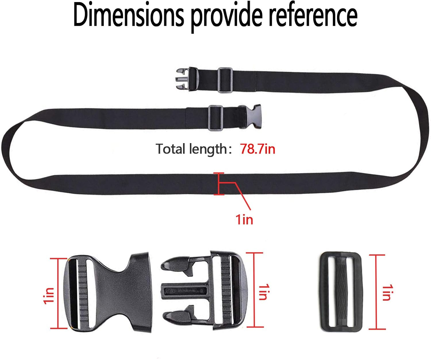 Utility Strap,Heavy Duty Secure Straps for Outdoor Sports, Backpacking, Sleeping Bag Compression, Luggage, Bundling, with MOLLE Gear Quick Release Buckle 4 Pcs