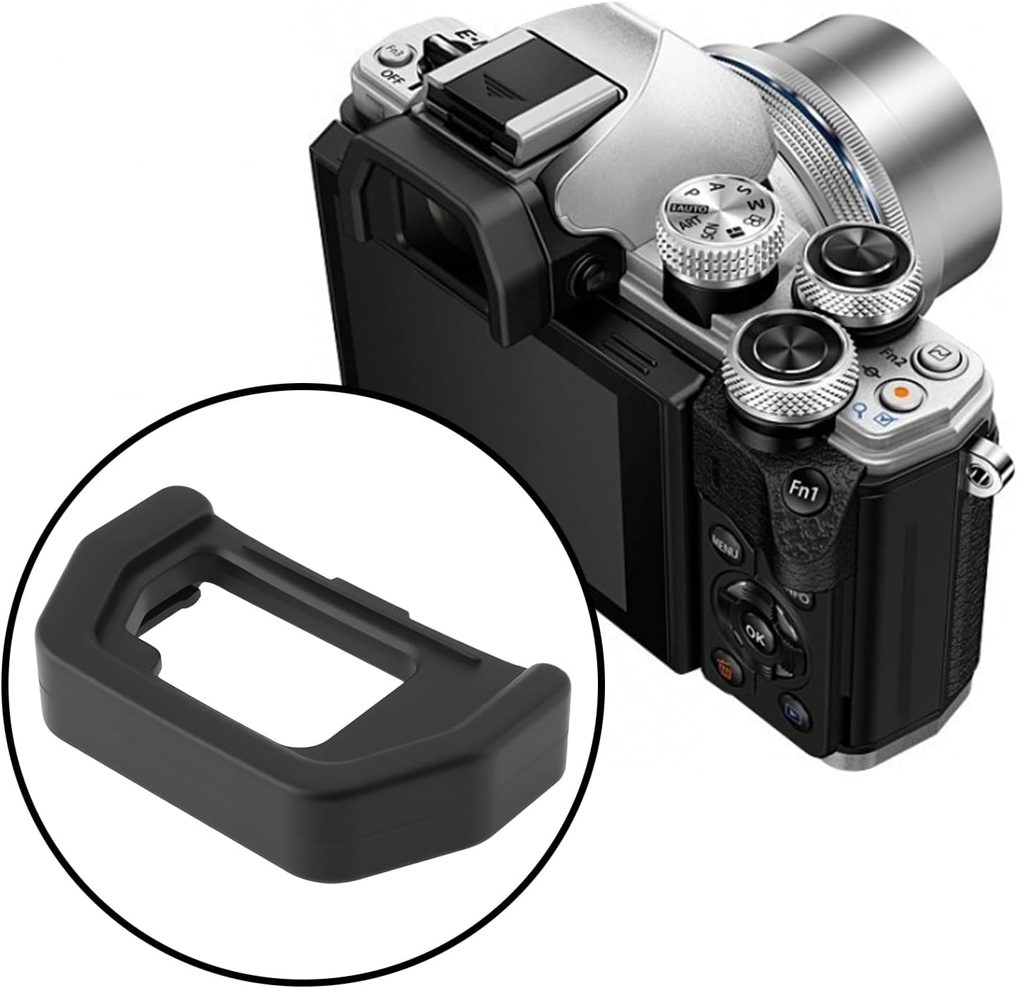 SING F LTD 2PCS EP-15 Eyepiece Viewfinder Protection Hood Compatible with Olympus OMD E-M10IIB / E-M5II Mark II Camera Eyepiece