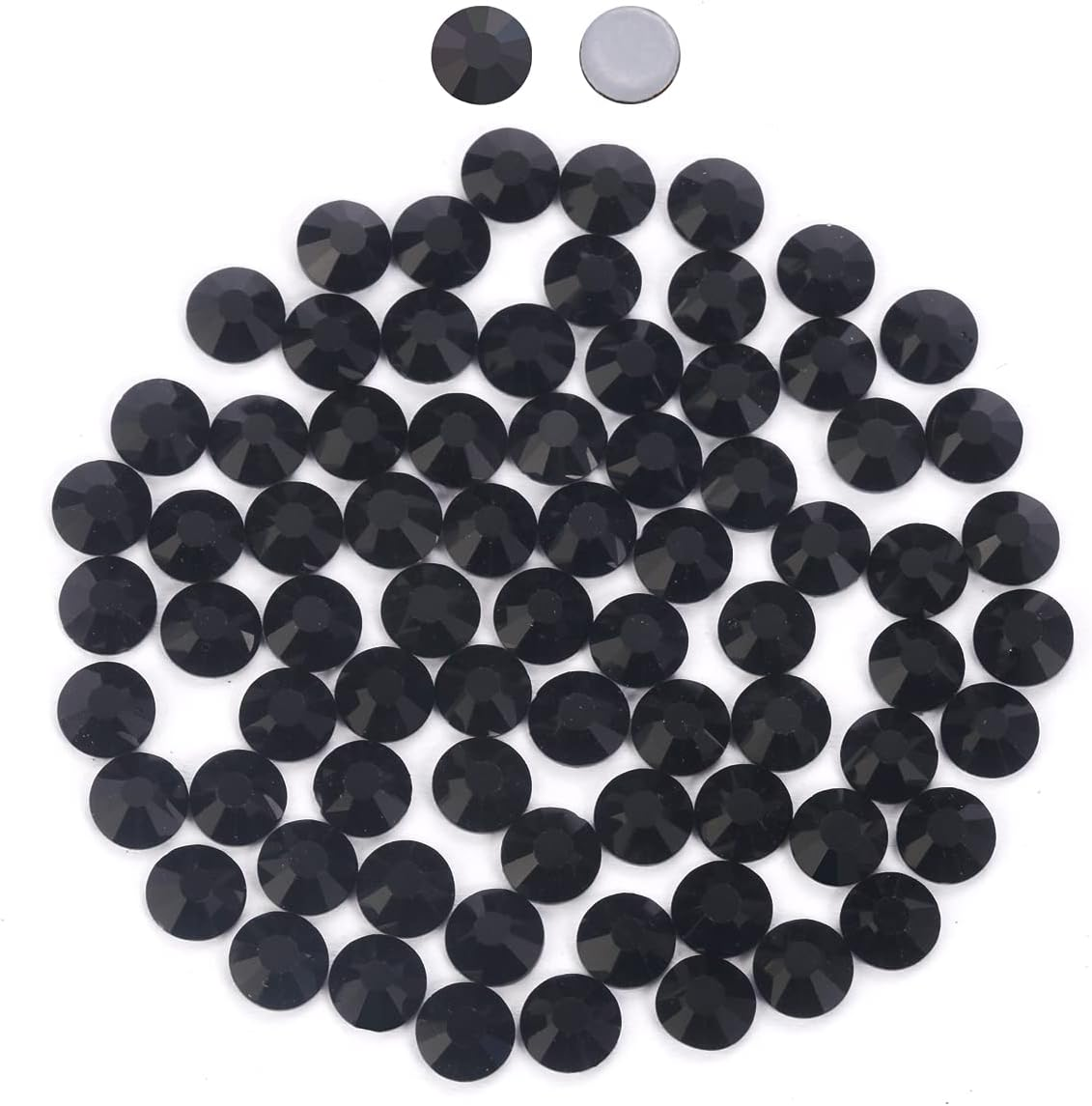 Novani Hotfix Rhinestones, Aquamarine AB Flatback Glass round Crystals Gems for Crafts Clothes Shoes Bag DIY Decoration (Ss30/6.4Mm/288Pcs)