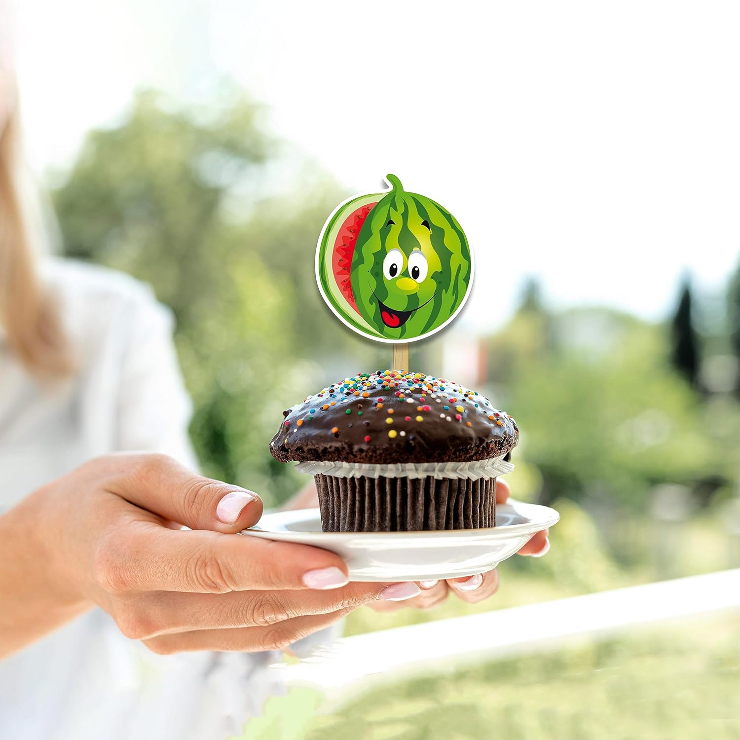 Watermelon Cupcake Topper image number 2