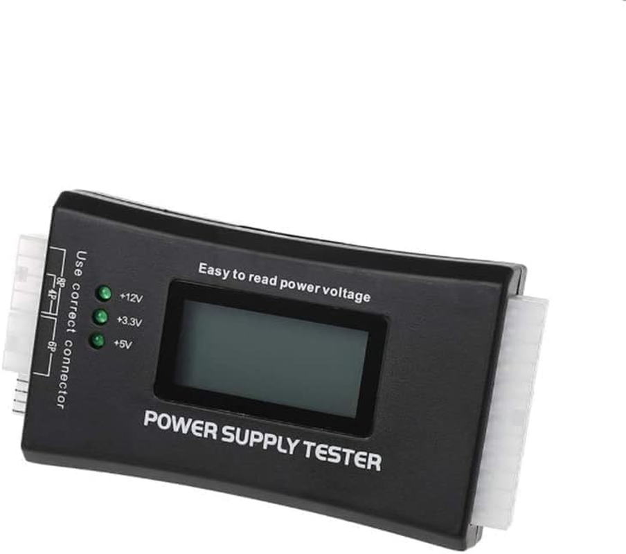 PC Power Supply Diagnostic LCD Computer Testing Device Computer 20/24 4/6/8 Pin Supply Tester for SATA, IDE, HDD, ATX, ITX, Byi Plug image number 2