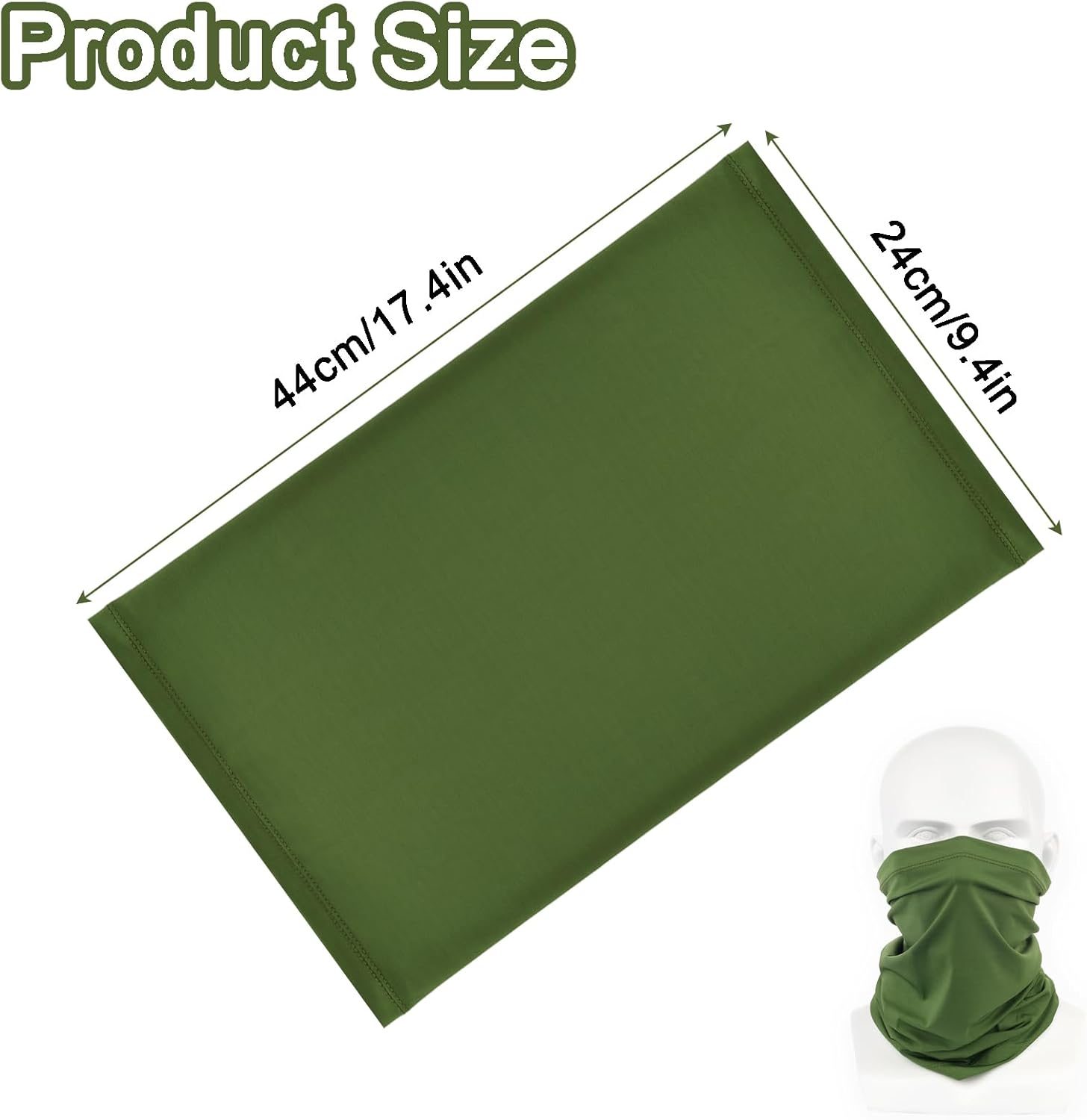 8 Pack Neck Gaiter Balaclava Gator Bandana Face Mask Cooling UV Protection Face Cover Neck Scarf for Men Women