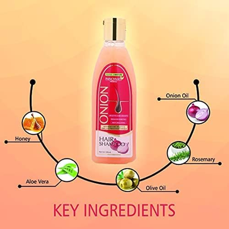Panchvati Onion Hair Shampoo, 100Ml X 3 Pack of 3 image number 5
