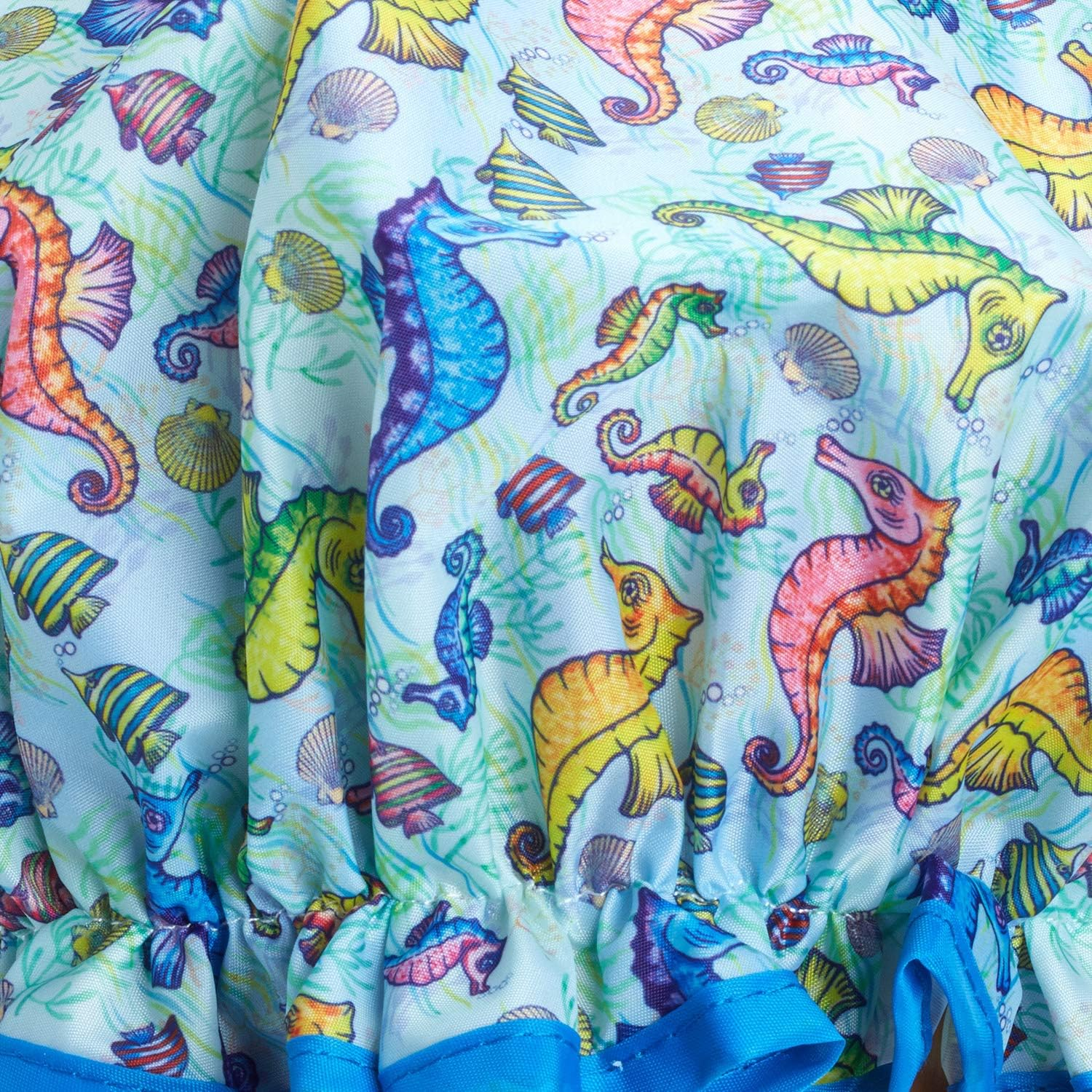 Bodylife Shower Cap Reusable Bath Cap Double Layered Waterproof Seahorse 27Cm image number 4