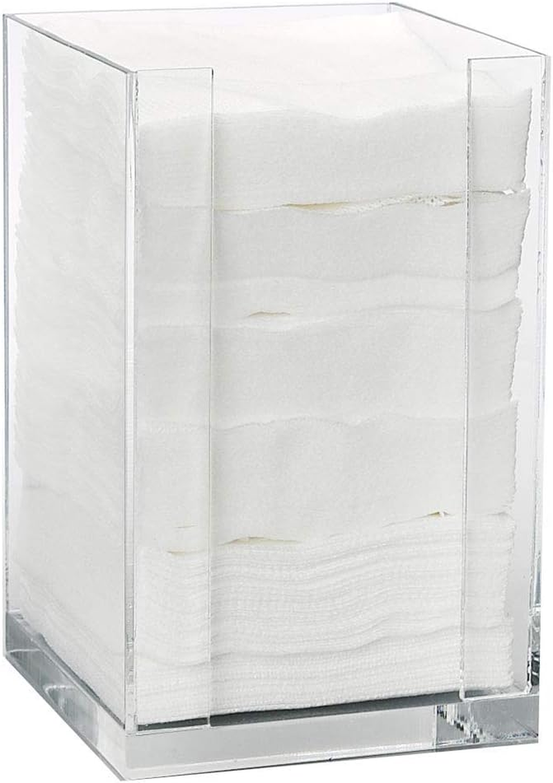 Forpro Square Pad Dispenser - Clear, Acrylic, Open Sides and Top Dispenser - Fits 4&rdquo; X 4&rdquo; Cotton Pads - 7&rdquo; H X 4.25&rdquo; W X 4.25&rdquo; L image number 4