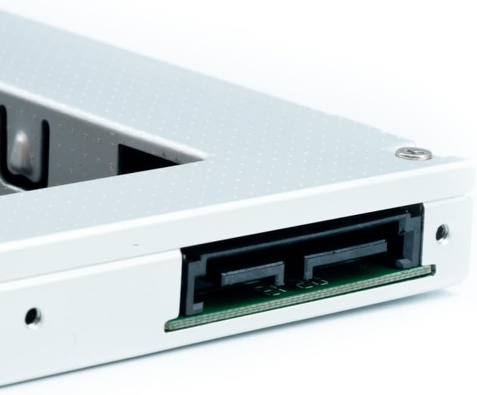 QUMOX 2.5" SATA Hard Drive Caddy Adapter for 9.5Mm CD/DVD-ROM Bay, SSD/HDD Tray Enclosure with Bezel & Screwdriver, Compatible with Dell HP Lenovo Thinkpad Acer ASUS MSI Laptop image number 4