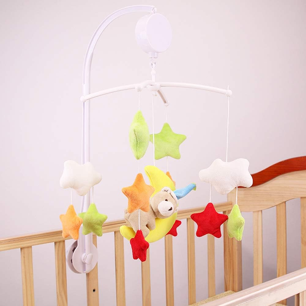 AFUNTA 26 Inch Baby Crib Mobile Bed Bell Holder Music Box Holder Toy Decoration Hanging Arm Bracket Baby Bed Stent Set Nut Screw image number 3