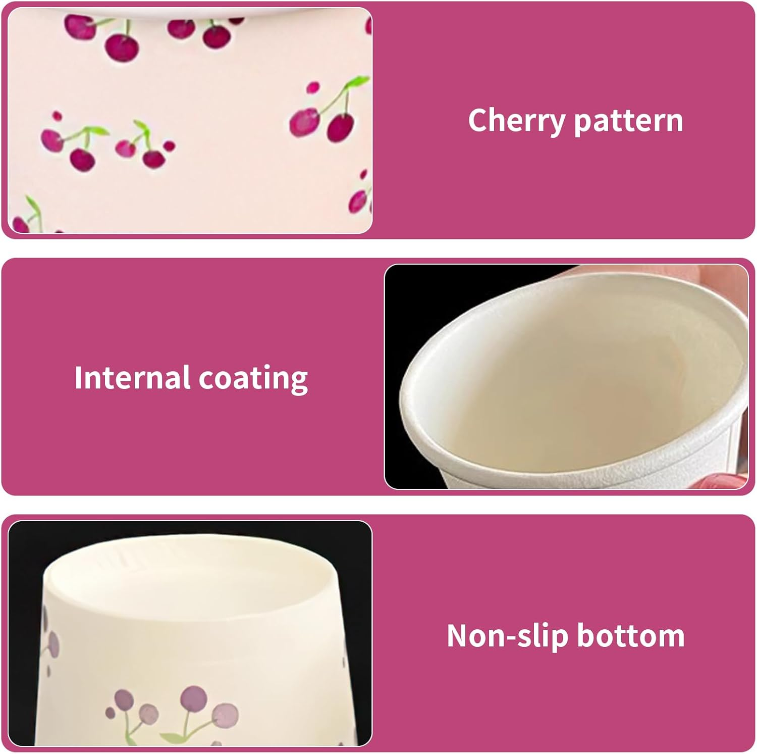 Homiliky 100Pcs 50Ml Multi-Use Handy Paper Cups, Stackable Mini Cups for Wedding, Birthday Parties, Beer Tasting, Snacks & Samples image number 3