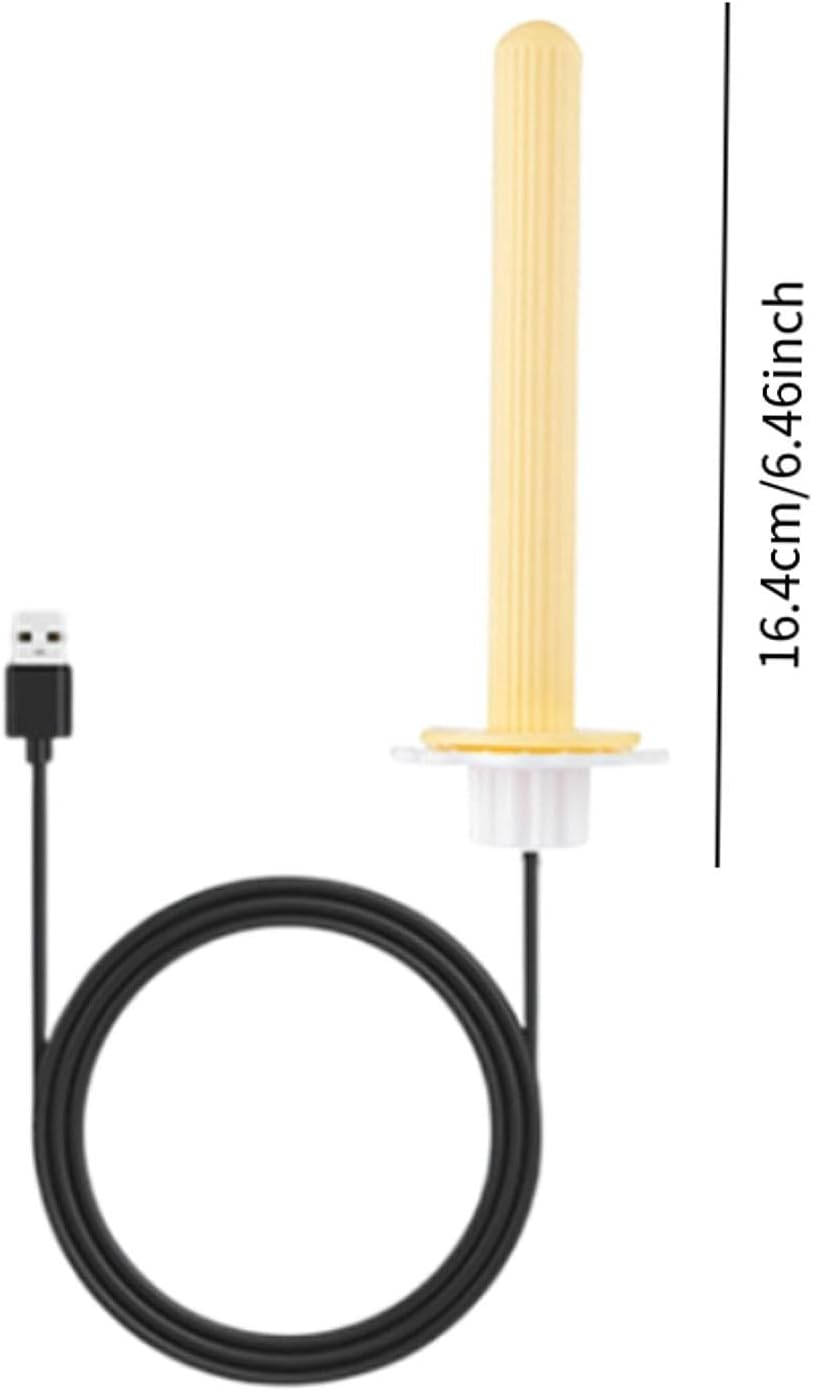 Heating Bird Perch Parrot Stand, 5V USB Bird Stand Bar Bird Cage Heater for Lovebirds Cockatiels Small Bird Canaries Conures, Yellow - Pink image number 5