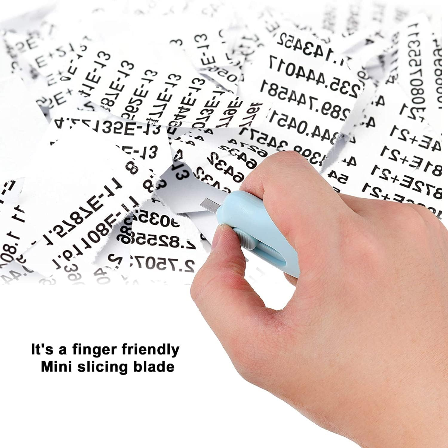 1Cm Mini Pocket Box Cutter Retractable Blade Utility Knife Letter Opener Box Cutter Carton Opener for Keychain Decoration Gift Kids (White) image number 3